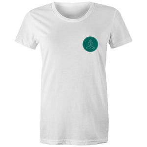 Women's Yoga Logo Pocket Print T-shirt