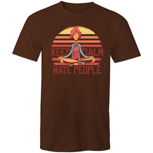Men's Funny Keep Calm And Hate People T-shirt