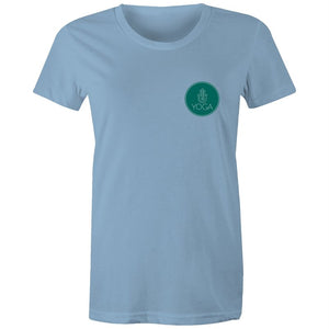 Women's Yoga Logo Pocket Print T-shirt