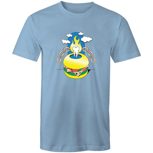 Men's Cartoon Burger Tooth T-shirt