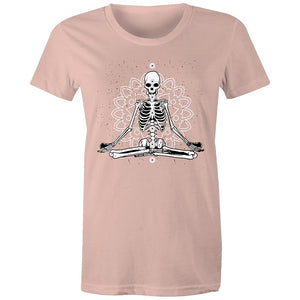 Women's Meditating Skeleton T-shirt