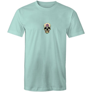 Men's Floral Flower Skull T-shirt