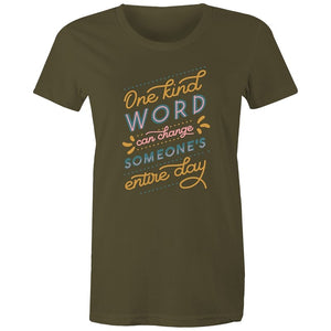 Women's Kind Words Quote T-shirt