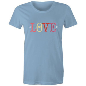 Women's Love With Cupid Arrow T-shirt