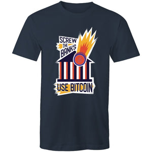 Men's Screw The Banks Use Bitcoin T-shirt