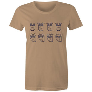 Women's Owl Emotions T-shirt