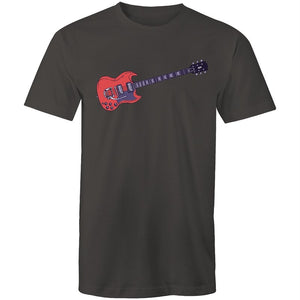 Men's Red Guitar T-shirt
