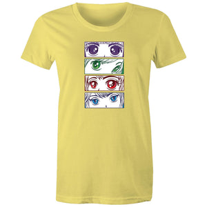 Women's Anime Girl Eyes T-shirt