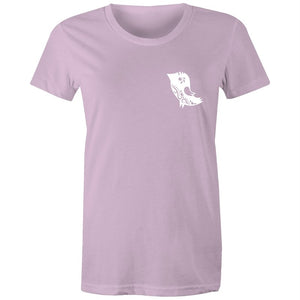Women's Cute Bird Pocket T-shirt
