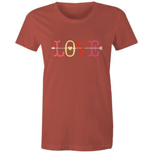 Women's Love With Cupid Arrow T-shirt