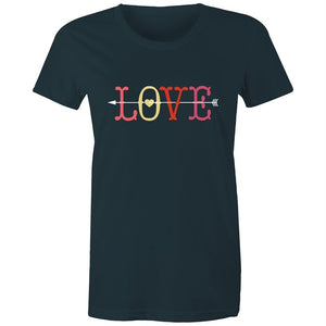 Women's Love With Cupid Arrow T-shirt