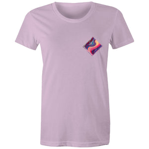 Women's Space Marble Hippie House Pocket Tee