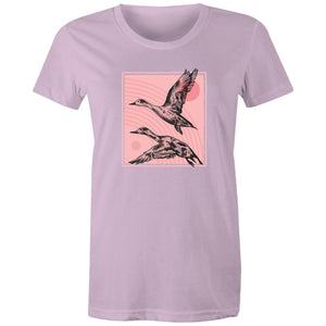Women's Hand Drawn Ducks T-shirt
