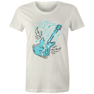 Women's Aqua Guitar T-shirt