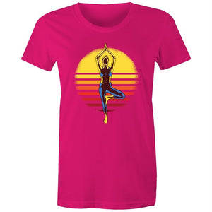 Women's Yoga Sunset T-shirt
