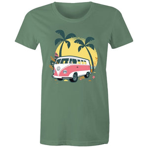 Women's Beach Kombi Van T-shirt