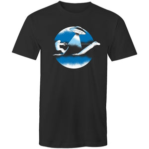 Men's Bigfoot Water Skiing Funny T-shirt
