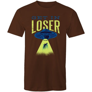 Men's Funny Get In Loser Alien T-shirt
