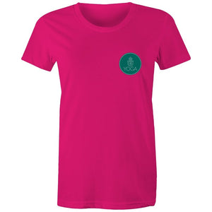 Women's Yoga Logo Pocket Print T-shirt