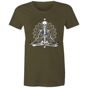 Women's Meditating Skeleton T-shirt