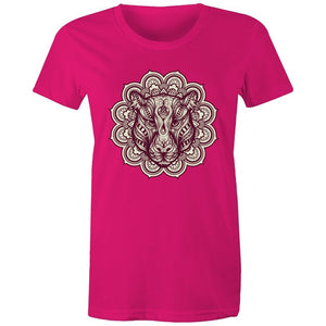 Women's Mandala Lotus Jaguar T-shirt