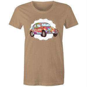Women's Hippie Car T-shirt