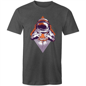 Men's Burger Eating Astronaut T-shirt