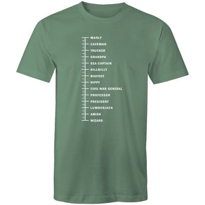 Men's Beard Length T-shirt