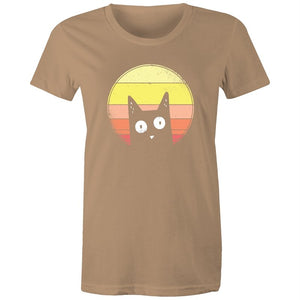 Women's Curious Cat T-shirt