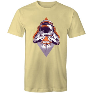 Men's Burger Eating Astronaut T-shirt