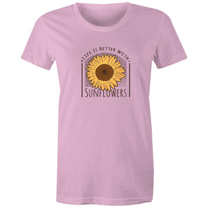 Women's Life Is Better With Sunflowers T-shirt