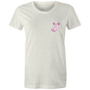 Women's Pink Pocket Print Creature T-shirt