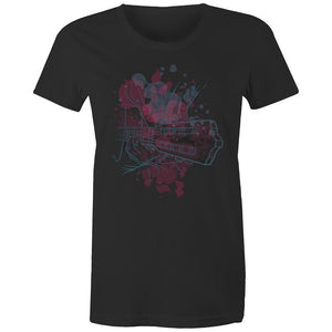 Women's Watercolour Guitar T-shirt
