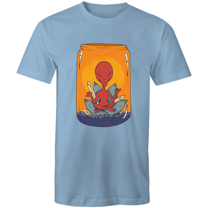 Men's Meditating Alien Lotus T-shirt