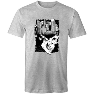 Men's City Skull Creative T-shirt