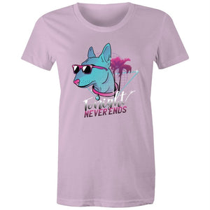 Women's Retro Tonight Never Ends T-shirt