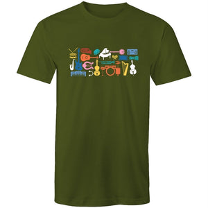 Men's Music Instrument Set T-shirt