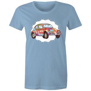 Women's Hippie Car T-shirt