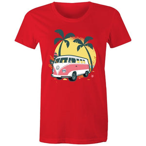 Women's Beach Kombi Van T-shirt