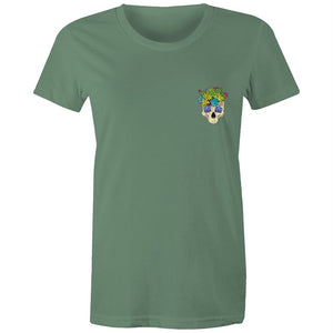 Women's Cactus Skull Pocket T-shirt