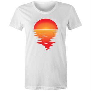 Women's Red Sunset T-shirt