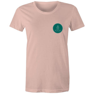 Women's Yoga Logo Pocket Print T-shirt