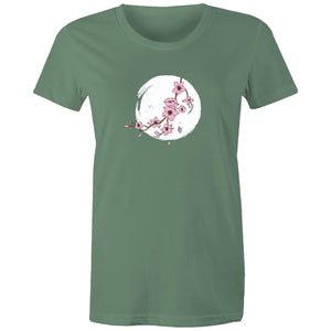 Women's Cherry Blossom Moon T-shirt