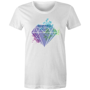 Women's Watercolour Diamond T-shirt