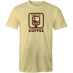 Men's Coffee Blood Type T-shirt