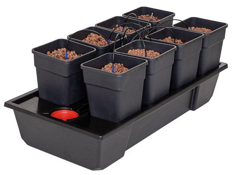 8 Pot Hydroponic Drip System | Wilma Wide XL 8