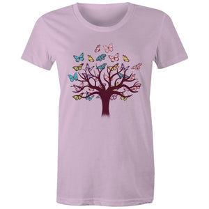 Women's Butterfly Tree Of Life T-shirt