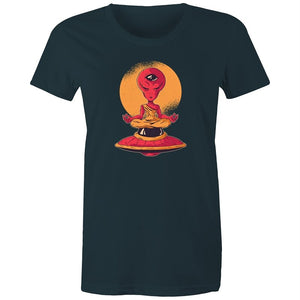 Women's Meditating Alien T-shirt