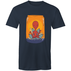 Men's Meditating Alien Lotus T-shirt