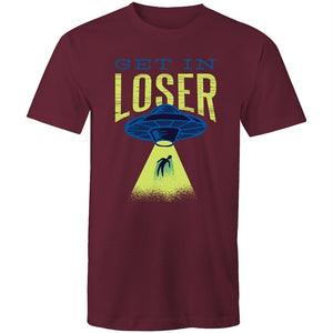Men's Funny Get In Loser Alien T-shirt